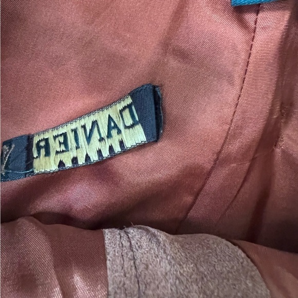 Danier Brown Suede Leather Straight Leg Pants Size 8 - Picture 8 of 16